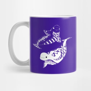 the lovely whales the beluga twins Mug